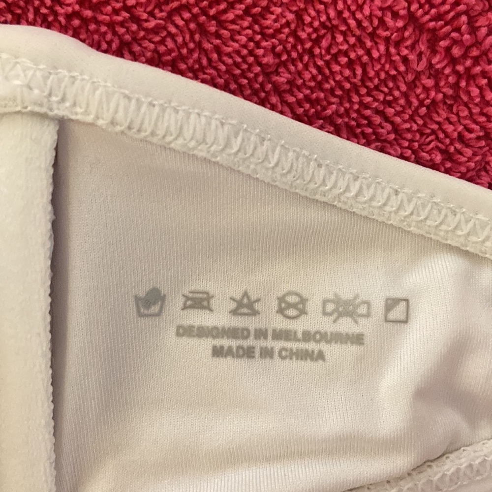 Infamous Swim Bandeau Top- white- small - Picture 4 of 6
